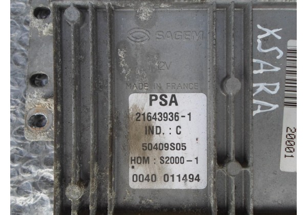 комп'ютер,блок управління двигуном Xsara Picasso 1.8b,9640514780,96327272280,21643936-1